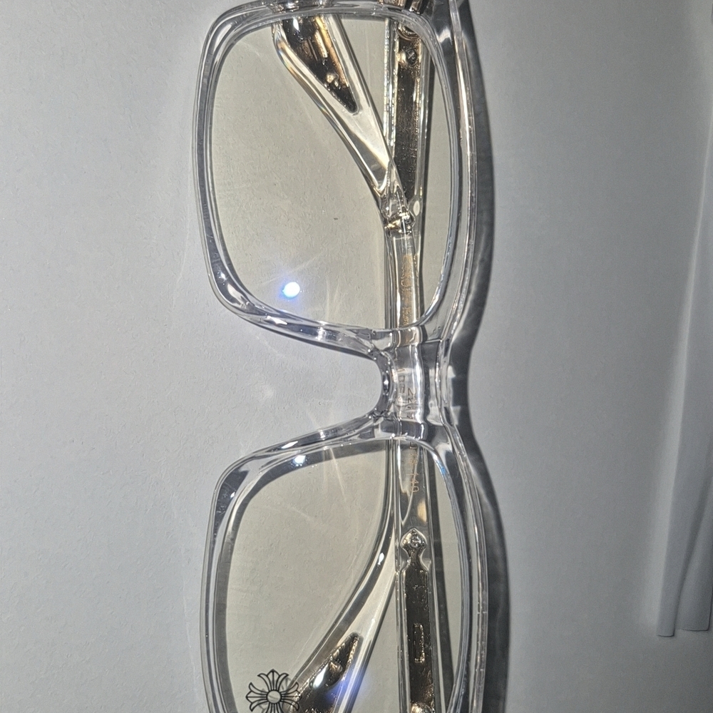 Chromehearts  Clear Glasses with Floral Detail